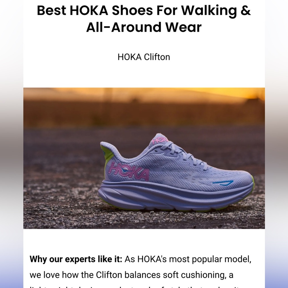 HOKA Clifton 9 running shoes - Picture 12 of 13